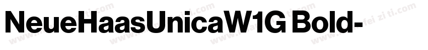NeueHaasUnicaW1G Bold字体转换